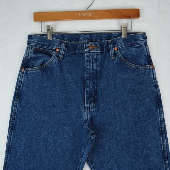 Wrangler Jeans Mens 32x36 Blue Cowboy Cut Original Fit 13MWZGK Western Rodeo - Picture 3 of 9